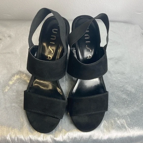 Unisa Black Heeled Sandals Sz 8.5M - Picture 8 of 15